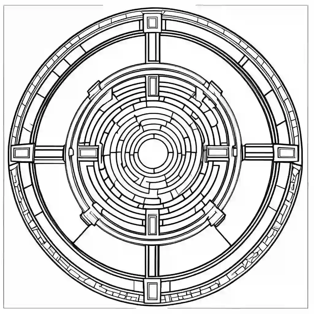 Pantheon coloring pages